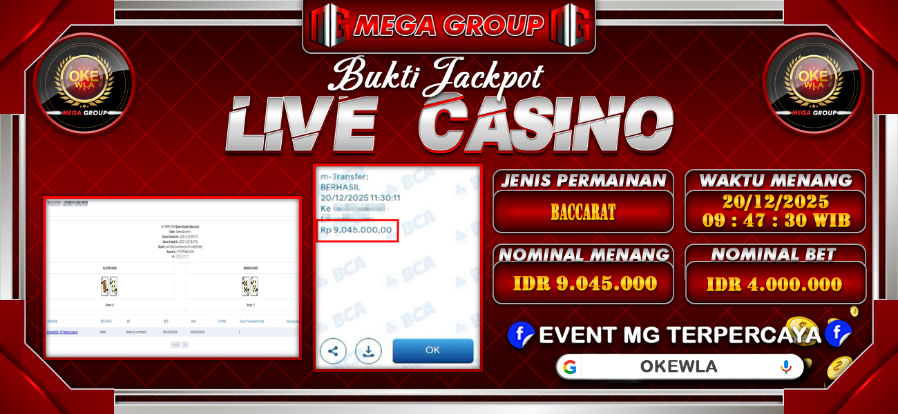 Bukti JP situs Okewla hari Sabtu, 20 Desember 2025